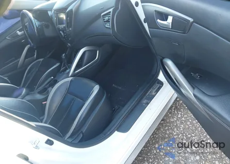 2014 Hyundai Veloster Turbo W/Black from USA, damaged, VIN KMHTC6AE7EU190473